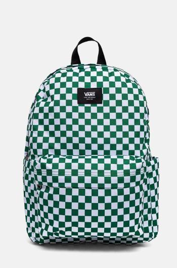 Dětský batoh Vans OLD SKOOL GROM CHECK BACKPACK zelená barva, velký, vzorovaný, VN000J3KJ5F1