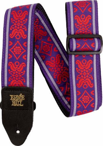 Ernie Ball 5330 Royal Flush Red Jacquard Strap Kytarový pás Royal Flush Red