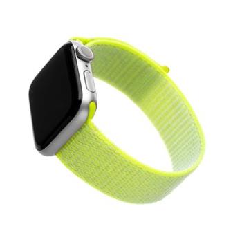 FIXED Nylon Strap pro Apple Watch 42/44/45/Ultra 49mm limetkový (FIXNST-434-LI)