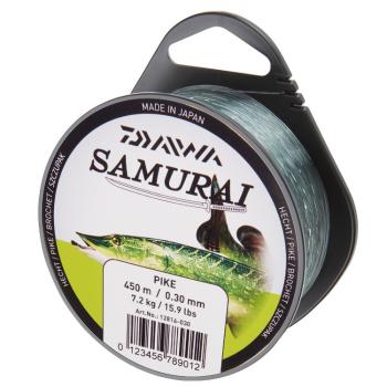 Daiwa vlasec samurai štika-průměr 0,30 mm / nosnost 7,2 kg / návin 450 m