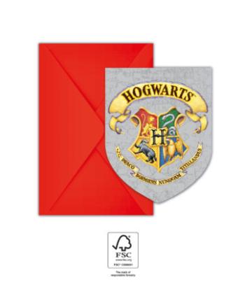 Procos Pozvánky a obálky - Harry Potter Bradavice 6 ks
