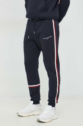 Tepláky Tommy Hilfiger pánské, tmavomodrá barva, s aplikací