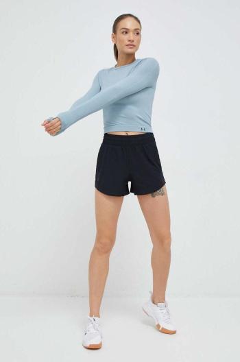 Tréninkové šortky Under Armour Flex černá barva, hladké, high waist, 1376935