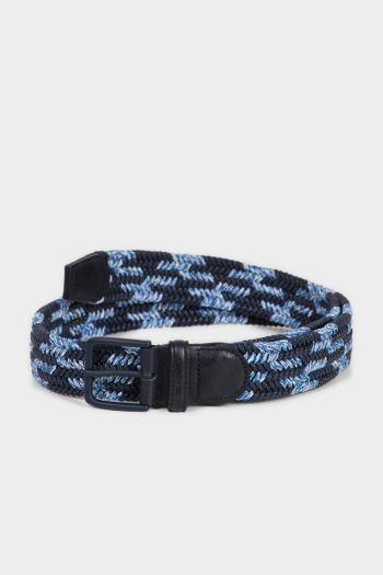 OPASEK GANT CONTRAST BRAID BELT modrá 105