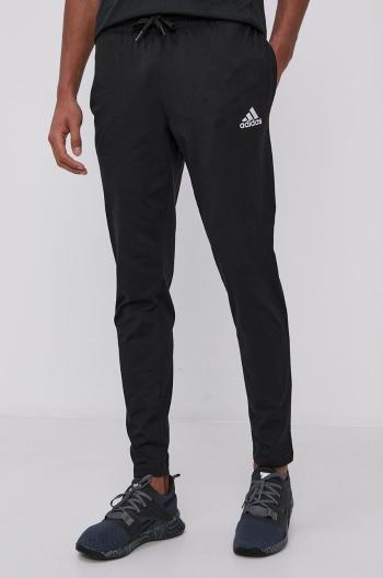 Kalhoty adidas GK9222 pánské, černá barva, hladké