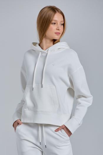 MIKINA GANT D1. ICON G ESSENTIAL HOODIE bílá M