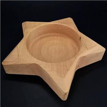 AMADEA Dřevěná miska ve tvaru hvězdy, masivní dřevo, rozměr 23x23x4,5 cm (30076-0L)