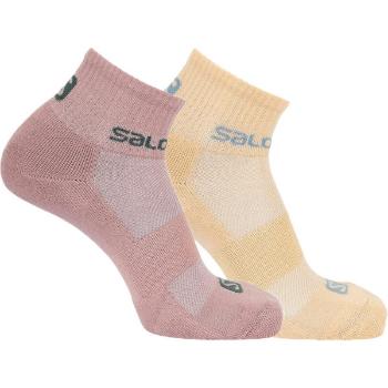 Salomon SOCKS EVASION 2-PACK Ponožky, lososová, velikost 39-41