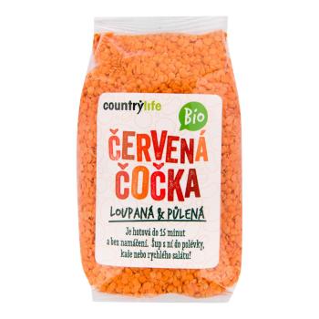 Čočka červená půlená loupaná 500 g BIO COUNTRY LIFE