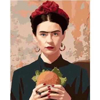 Malování podle čísel - Frida Kahlo a hamburger (HRAbz33533nad)