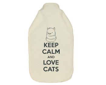 Termofor zahřívací láhev love cats