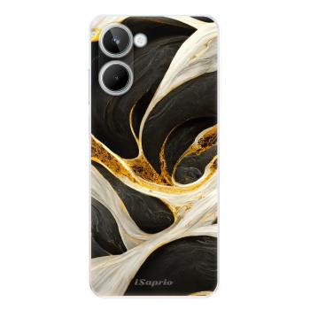 Odolné silikonové pouzdro iSaprio - Black and Gold - Realme 10