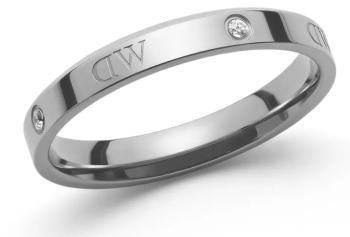 Daniel Wellington Originální ocelový prsten s krystaly Classic Lumine DW0040023 52 mm
