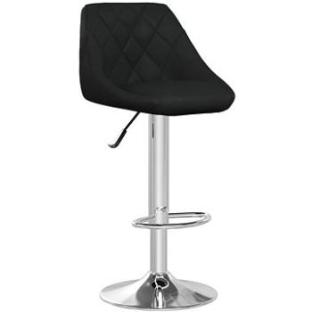 Barová stolička černá umělá kůže, 335170 (335170)