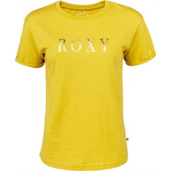Roxy EPIC AFTERNOON WORD Dámské tričko, žlutá, velikost XS