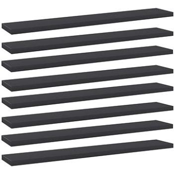 Přídavné police 8 ks šedé 60 x 10 x 1,5 cm dřevotříska 805207 (484,71)