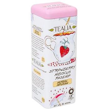 Tealia Strawberry Hibiscus Rosehip, ovocný čaj (15 pyramid) (TL30167)