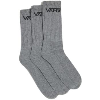 Vans CLASSIC CREW 3PK Pánské ponožky, šedá, velikost