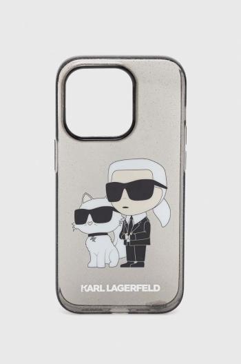 Obal na telefon Karl Lagerfeld iPhone 14 Pro 6,7" černá barva