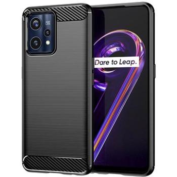 Carbon Case Flexible silikonový kryt na Realme 9 Pro Plus, černý (HUR249208)