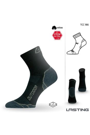Lasting TCC 986 černé trekingové ponožky Velikost: (46-49) XL ponožky