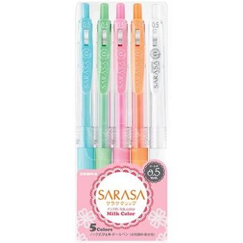 ZEBRA PEN Sarasa Clip Gel Milk pastelové barvy - sada 5 ks (17270)