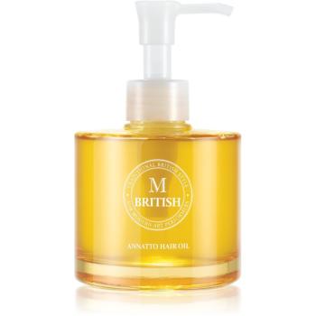 BRITISH M Annatto Hair Oil vyživující olej pro velmi poškozené vlasy 140 ml