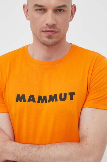 Sportovní tričko Mammut Core Logo oranžová barva, s potiskem