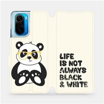 Flipové pouzdro na mobil Xiaomi Poco F3 - M041S Panda - life is not always black and white (5903516665402)