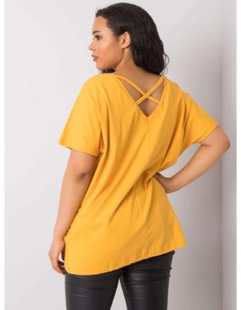 Dámská halenka plus size LENORA žlutá