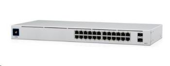 UBNT UniFi Switch USW-24-POE Gen2 [24xGigabit, 16x PoE out 120W, 802.3at/af, 2xSFP, 52Gbps]