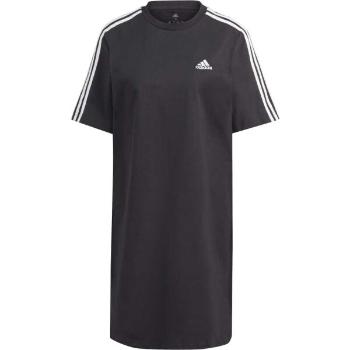 adidas ESSENTIALS 3-STRIPES SINGLE JERSEY BOYFRIEND Dámské šaty, černá, velikost