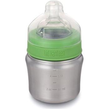Klean Kanteen Baby Bottle w/Slow Flow Nipple - brushed stainless 148 ml (763332035750)