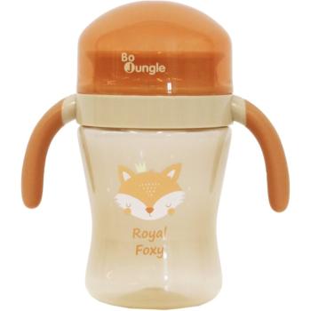 Bo Jungle Drinking Cup 360° Mixer Grey tréninkový hrnek 6m+ Royal Foxy 240 ml