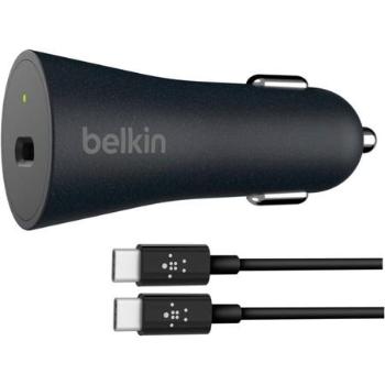 Belkin 27W USB-C Quick Charge 4+ nabíjčeka do auta + 1,2m USB-C kabel, černá F7U076BT04-BLK