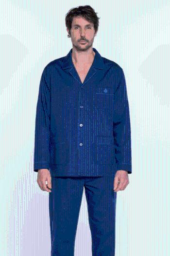 Pánské pyžamo ELIAS Tmavě modrá L