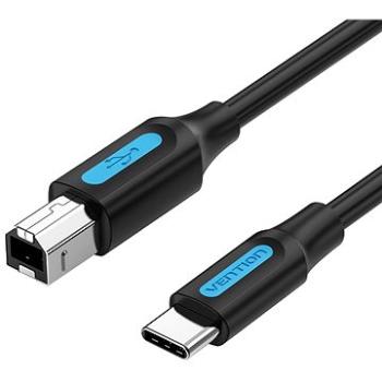 Vention USB-C 2.0 to USB-B Printer 2A Cable 0.5M Black (CQUBD)