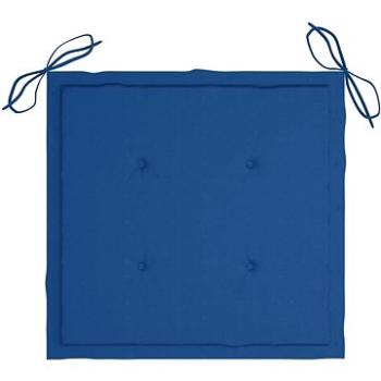 Podušky na zahradní židle 6 ks královsky modré 50x50x4cm textil (314061)