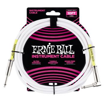 Ernie Ball 10' Classic Cable White