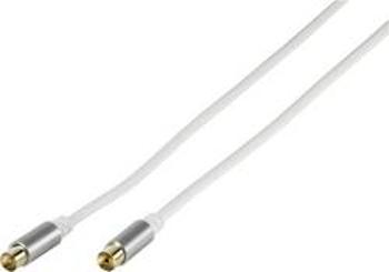 Antény, SAT, TV, přijímač kabel Vivanco 43156, 110 dB, stíněný, pozlacené kontakty, 3.00 m, bílá