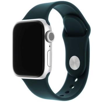 FIXED Silicone Strap SET pro Apple Watch 42/44/45/Ultra 49mm tmavě zelený (FIXSST-434-DRGRE)