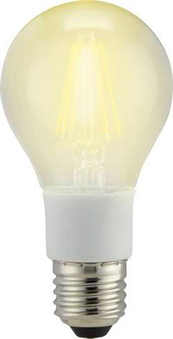 LED žárovka Sygonix STA6043 230 V, E27, 7 W = 60 W, teplá bílá, A++ (A++ - E), tvar žárovky, vlákno, stmívatelná, 1 ks