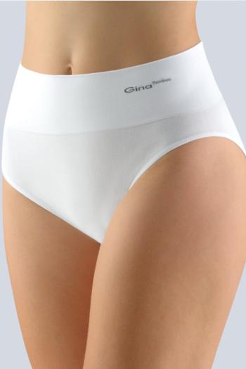 Dámské klasické kalhotky s širokým bokem Gina 00035P - GINMxB/bílá / S/M GIN2B020-MxB