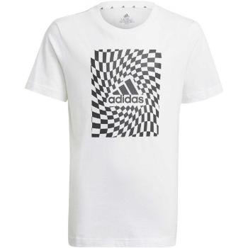 adidas G T1 TEE Chlapecké tričko, bílá, velikost 128