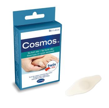 Cosmos Twin tec Náplast na kuří oka 17x40 mm 6 ks