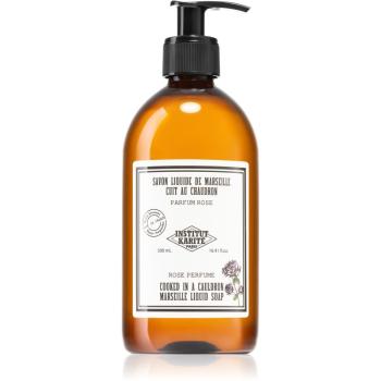 Institut Karité Paris Rose Mademoiselle Marseille Liquid Soap tekuté mýdlo na ruce 500 ml