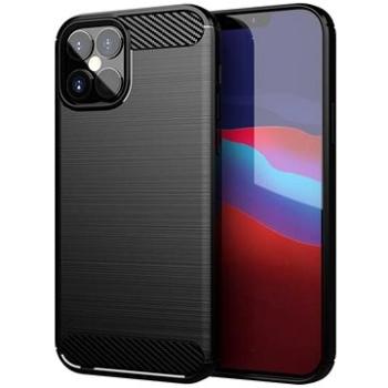 Carbon Case Flexible silikonový kryt na iPhone 12 Pro Max, černý (HUR09151)