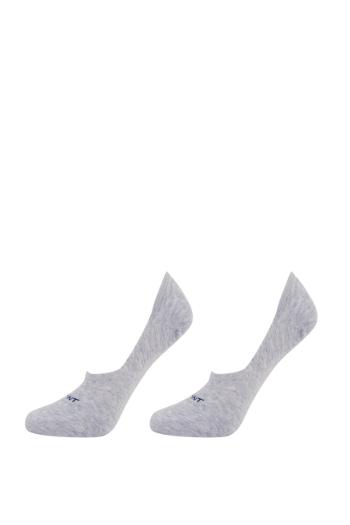 PONOŽKY GANT INVISIBLE SOCKS 2-PACK šedá None