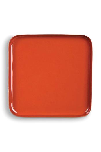 &k amsterdam Dekorativní talíř Square Red