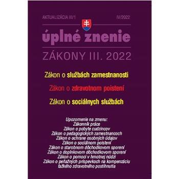 Aktualizácia III/1 2022 – Služby zamestnanosti, Zdravotné poistenie (9771335612817)